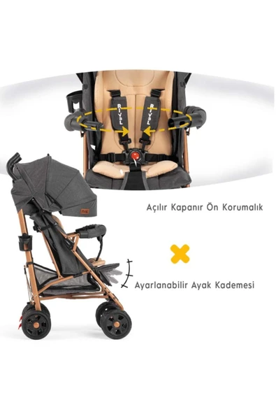 Rival  Bordo Junıor Baston Bebek Arabası - Resim 4
