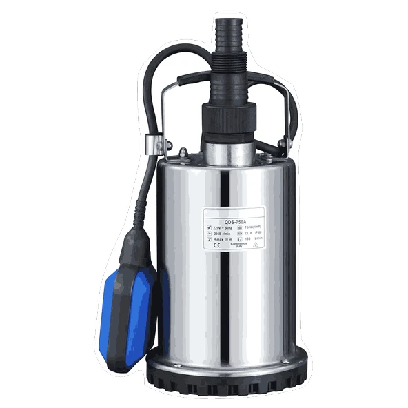 Varan QDS 750A Paslanmaz Temiz Su Dalgıç Pompa 1 HP/ 0.75 kW, Monofaze 220 V, 9 Mss, 9 m3/h ürün görseli 1