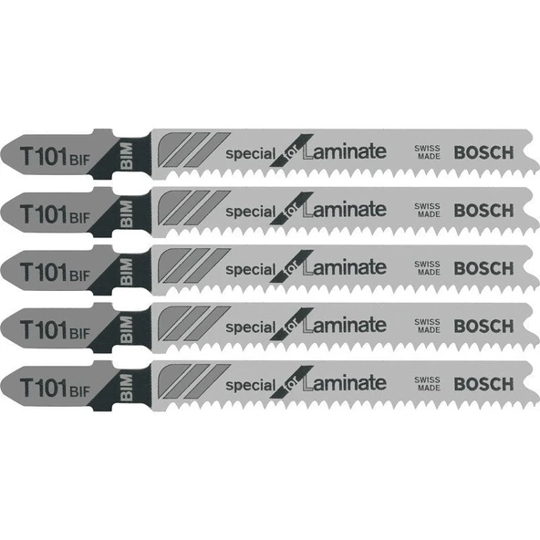 Bosch - Laminant İçin Özel T 101 Bıf Dekupaj Testeresi Bıçağı - 5'Li Paket ürün görseli 1