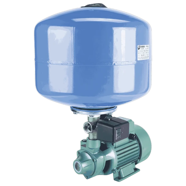 Varan QB-60 HID/24 LT Tanklı Preferikal Pompalı Hidrofor 0.5 HP / 0.37 kW, Monofaze 220 V, 20-30 Mss ürün görseli 1