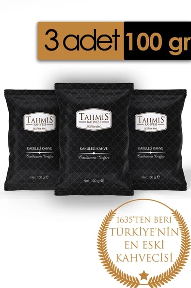 Tahmis Kakuleli Türk Kahvesi 100 Gr 3'lü Paket ürün görseli 1