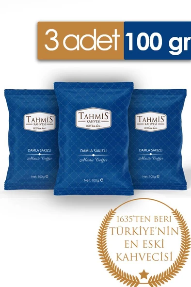Tahmis Damla Sakızlı Türk Kahvesi 100 Gr 3'lü Paket ürün görseli 1