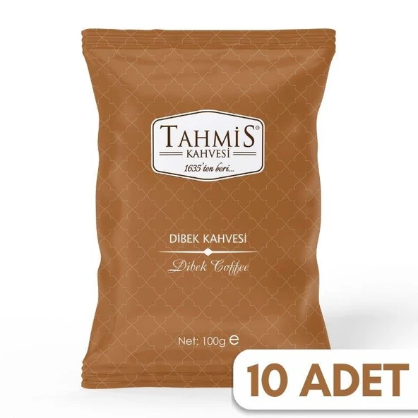 Tahmis 10'lu Sade Dibek Türk Kahvesi 100 Gr 10'lu Paket Seti ürün görseli 1