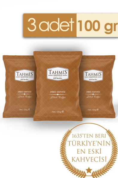 Tahmis Sade Dibek Kahvesi 100 Gr 3'lü Paket ürün görseli 1