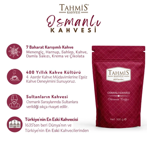Tahmis Osmanlı Kahvesi 500 Gr - Resim 2