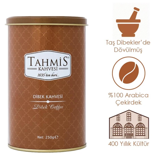 Tahmis Sade Dibek Kahvesi 250 Gr - Resim 2