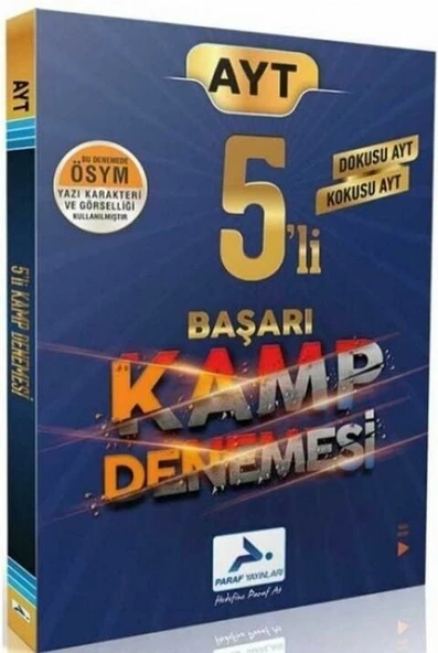 Paraf Yayınları AYT 5 li Başarı Kamp Denemesi ürün görseli 1