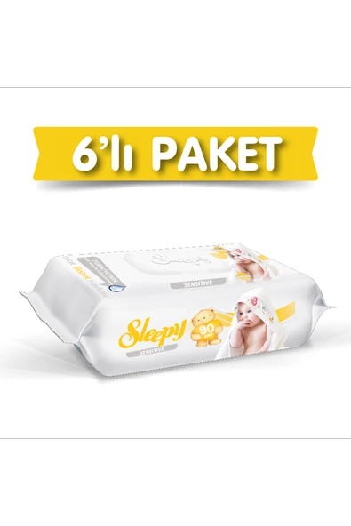Sleepy Sensitive Islak Havlu 6X90 lı ürün görseli 1