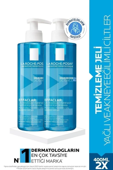 La Roche Posay Effaclar Gel 400 Ml - 2 ADET- SKT: 11/2028 ürün görseli 1