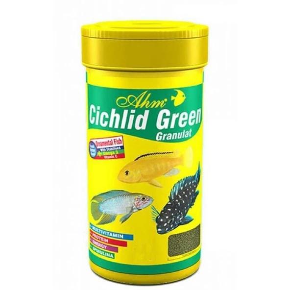 Ahm Cichlid Green Granulat Balık Yemi 250 ML ürün görseli 1