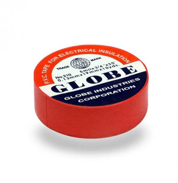 Globe Elektrik İzole Bandı Kırmızı 19mm  ( 1 Adet ) ürün görseli 1