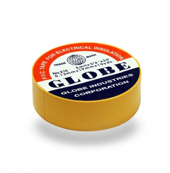 Globe Elektrik İzole Bandı Sarı 19mm  ( 1 Adet ) ürün görseli 1