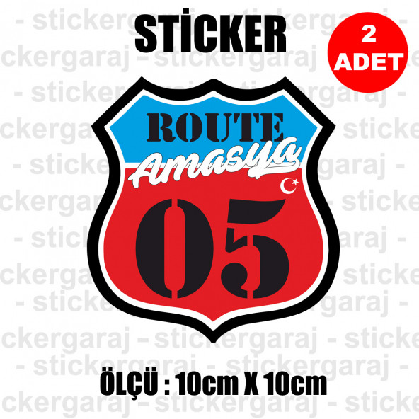 04 AĞRI 2 adet plaka sticker - il sehir rota etiket - kask motosiklet otomobil araba pc laptop bilgisayar cam uyumlu ürün görseli 1