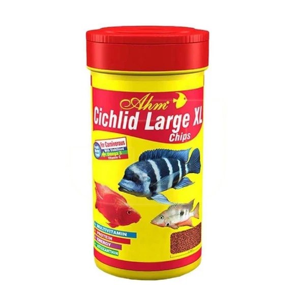 Ahm Large XL Cichlid Granulat Granül Balık Yemi 250 ML ürün görseli 1