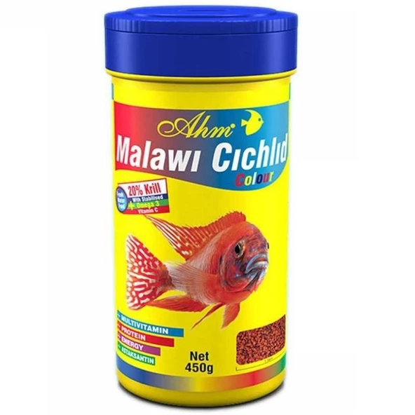 Ahm Malawi Cichlid Granulat Colour Balık Yemi 250 ML ürün görseli 1