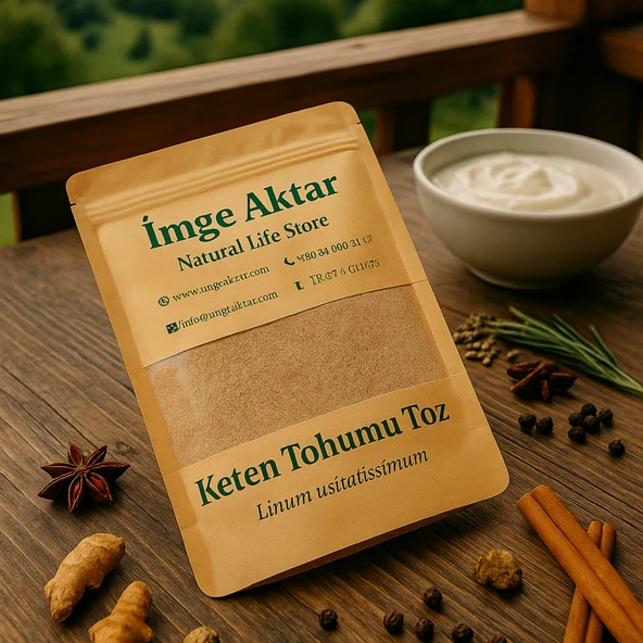 Keten Tohumu Toz 100g ürün görseli 1