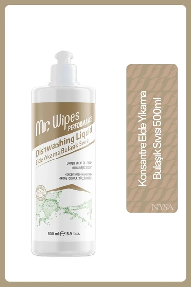 Mr.wipes Performance Konsantre Elde Yıkama Bulaşık Sıvısı 500ml ürün görseli 1