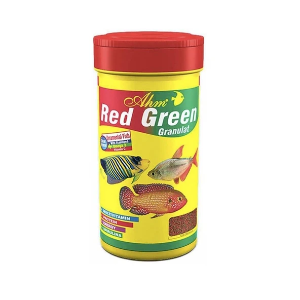 Ahm Red Green Granulat Balık Yemi 250 ml ürün görseli 1