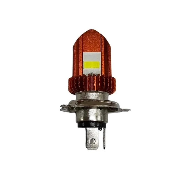 H4 Tipi Motosiklet Led Far Ampulu Beyaz Işık ürün görseli 1