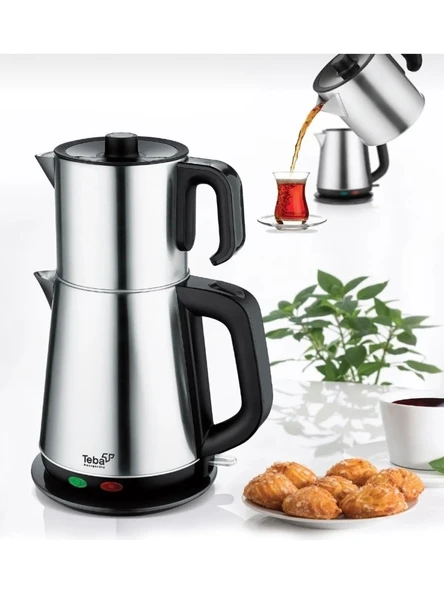 Hook Inox Paslanmaz Çelik Çay Makinesi Su Isıtıcı Çaycı Elektrikli Çaydanlık ürün görseli 1