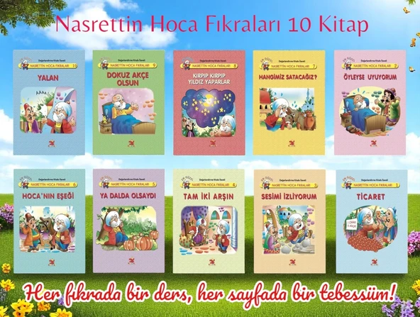 1. Sınıf Nasrettin Hoca Fıkraları 10 Kitap Set ürün görseli 1