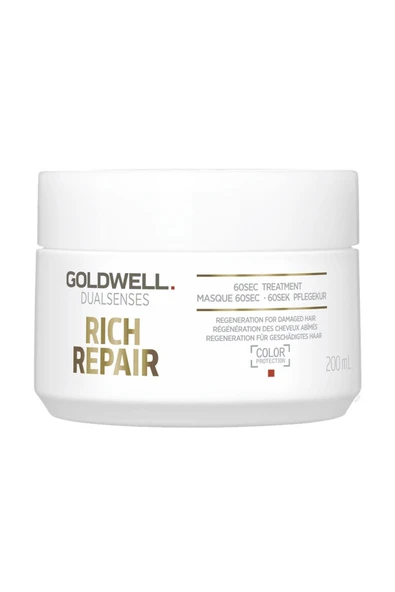 Goldwell Dualsenses Rich Repair 60Sec Onarıcı Saç Maskesi 200ml ürün görseli 1
