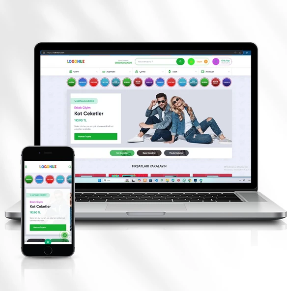 Web Tasarım, Danışmanlık ve Kreatif Hizmetler Için Profesyonel Tek Dilli Web  Kod 7.sitenizin.com ürün görseli 1