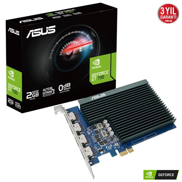 Asus GeForce GT 730 2GB GDDR5 4XHdmi 64Bit ürün görseli 1