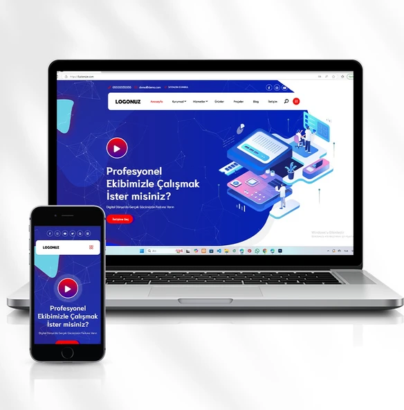 Ürünlü Hizmet Web Sitesi – Ödeme Sistemi Olmadan Ürün Tanıtımı ve Talep Formu Kod: 8.sitenizin.com ürün görseli 1