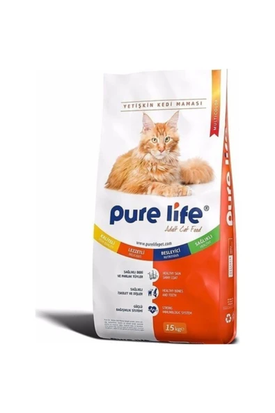 PureLife Pure Life Yetişkin Renkli Karışık Kedi Maması 15 Kg ürün görseli 1