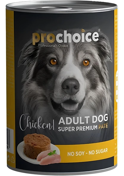Pro Choice Chicken Tavuk Etli Tahılsız, Şekersiz Köpek Konservesi 400 gr ürün görseli 1