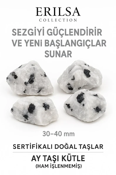 Sertifikalı Ham İşlenmemiş Ay Taşı Kütle – El Taşı | Duygusal Şifa ve Dişil Enerji Kaynağı ürün görseli 1