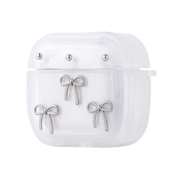 Gpack Airpods 4 uyumlu Kulaklık Kılıfı Simli Şeffaf Kutup Airbag 44 ürün görseli 1