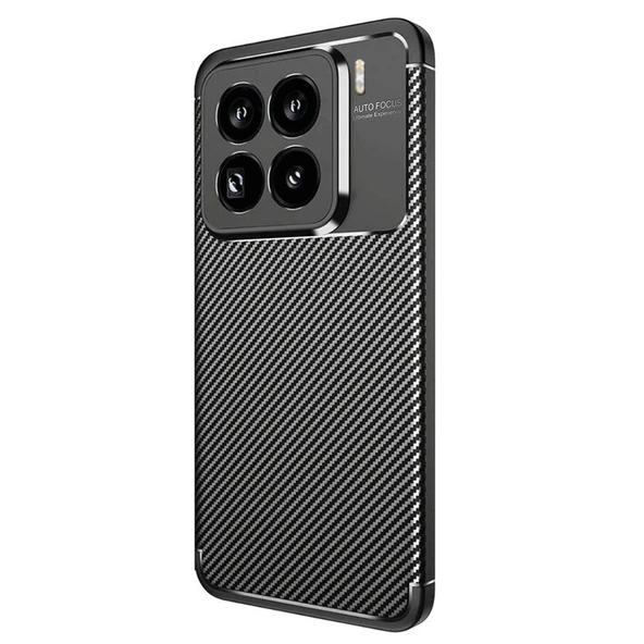 Gpack Xiaomi 15 Pro uyumlu Kılıf Negro Karbon Görünümlü Silikon ürün görseli 1