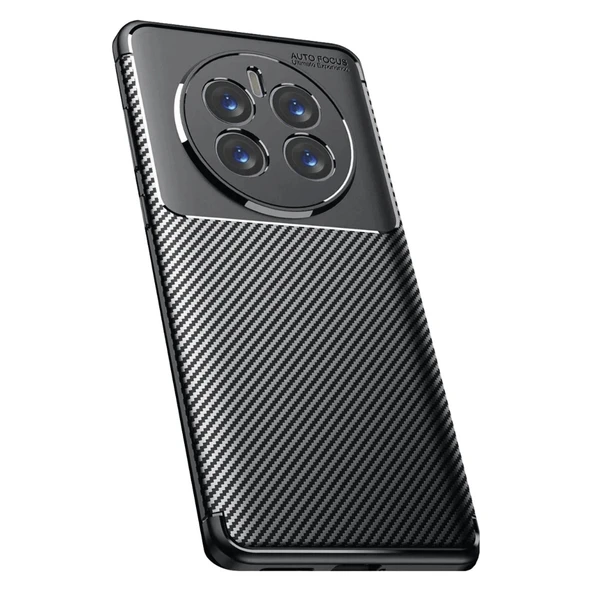 Gpack Realme 12 Pro Plus uyumlu Kılıf Negro Karbon Görünümlü Silikon ürün görseli 1
