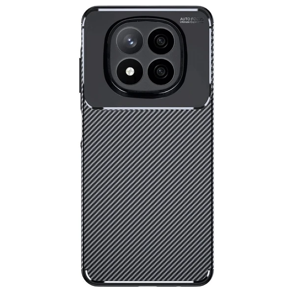 Gpack Xiaomi Redmi Note 14 Pro 5G uyumlu Kılıf Negro Karbon Görünümlü Silikon ürün görseli 1