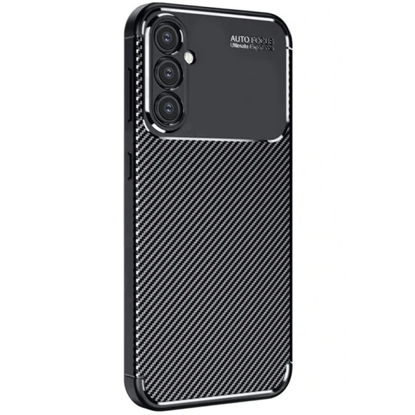 Gpack Samsung Galaxy A36 uyumlu Kılıf Negro Karbon Görünümlü Silikon ürün görseli 1