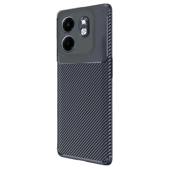Gpack İnfinix Smart 9 uyumlu Kılıf Negro Karbon Görünümlü Silikon ürün görseli 1