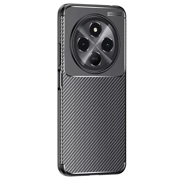 Gpack Tecno Spark 30C uyumlu Kılıf Negro Karbon Görünümlü Silikon ürün görseli 1