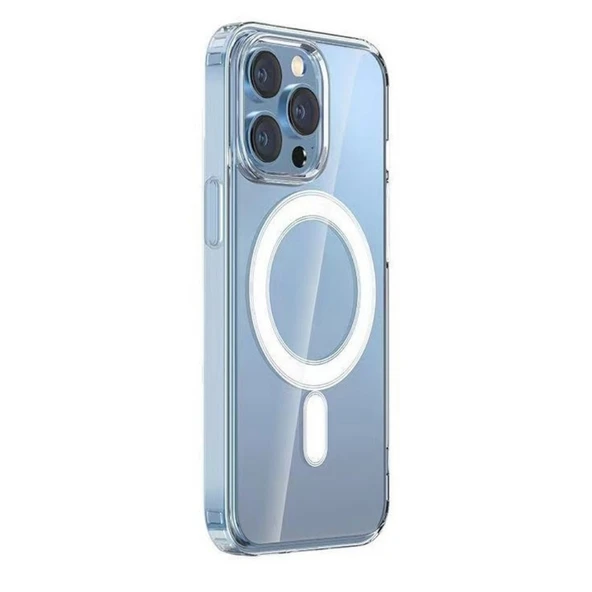Gpack Apple iPhone 14 Pro uyumlu Kılıf M-Safe Şarj Özellikli Sert PC Embos Kapak ürün görseli 1