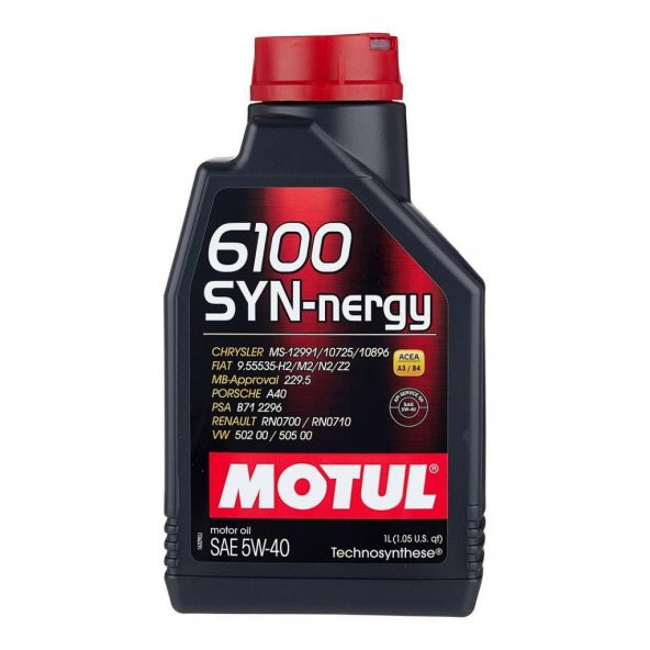 Motul 6100 SYN-Nergy 5W-40 1 Lt Dizel Benzinli Motor Yağı ürün görseli 1