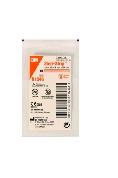 3M Steri-strip Dikiş Bandı 6mm X 100mm R1546 1 Poşet ürün görseli 1