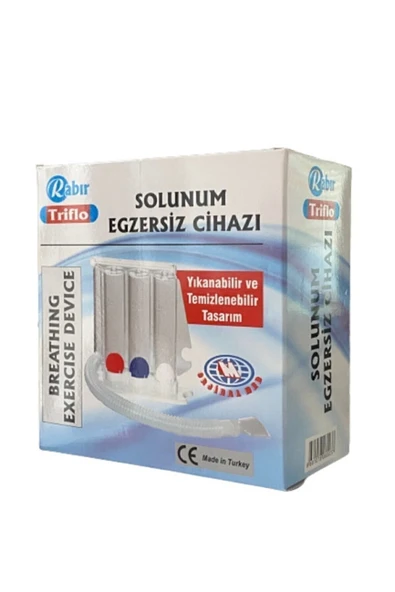 RABIR Triflo Solunum Egzersiz Cihazı 3 Top Üfleme Topu Nefes Egzersizi ürün görseli 1