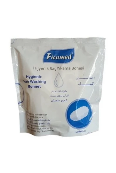 FİCOMED Saç Yıkama Bonesi - Şampuanlı Bone - Tekli Paket ürün görseli 1