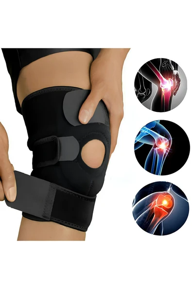 MEDLİGHT Patella Ve Ligament Destekli Dizlik - Menisküs Ağrıları Için - Fleksible Balenli Dizlik - Yaylı ürün görseli 1