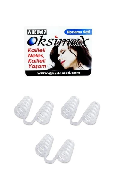 MİNİON Oksimax Horlama Önleyici Burun Aparatı Kutusuz 3 Adet ürün görseli 1