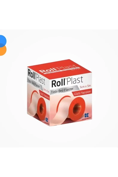 ROLL Plast Tıbbi Bez Flaster 5cm X 5m ürün görseli 1