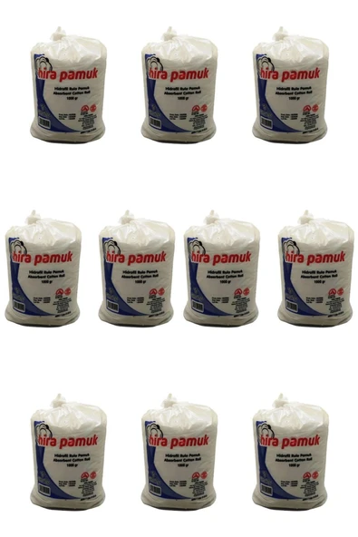 HİRA Hidrofil Pamuk 1 Kg - 10 Adet ürün görseli 1