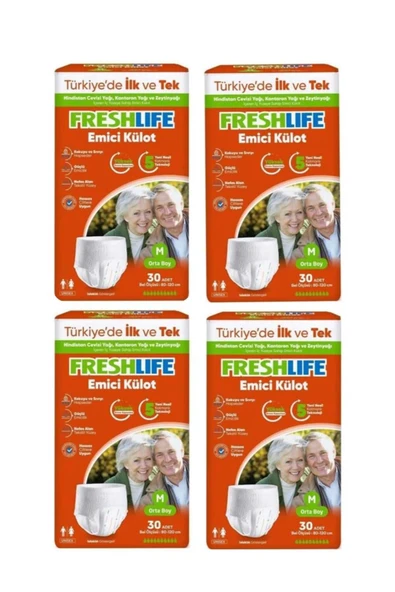 FRESHLİFE Külot Medium Hasta Bezi 4 PAKET (120 ADET) ürün görseli 1