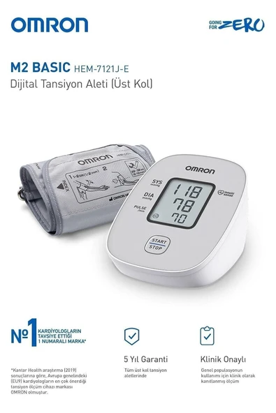 OMRON M2 Basic - Koldan Tansiyon Ölçer - Resim 2